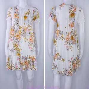 Anthropologie Jaase floral print tunic mini dress, size XS‎